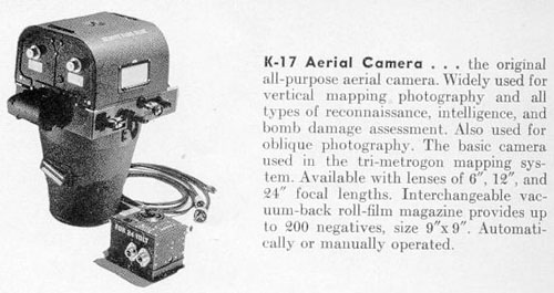 K-17 aerial camera with 12 inch lens