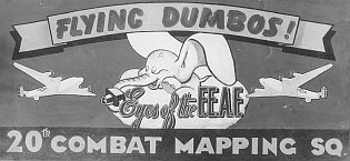 20th Combat Mapping Squadron Flying Dumbos insignia