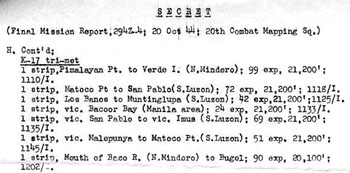 Page 3 of 3 of Final Mission Report 294Z-4, 20 Oct 44