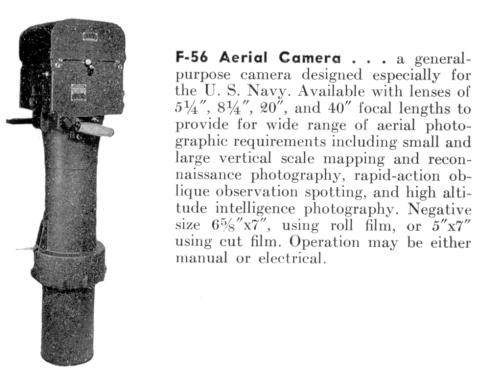 F-56 aerial camera with 40 inch lens
